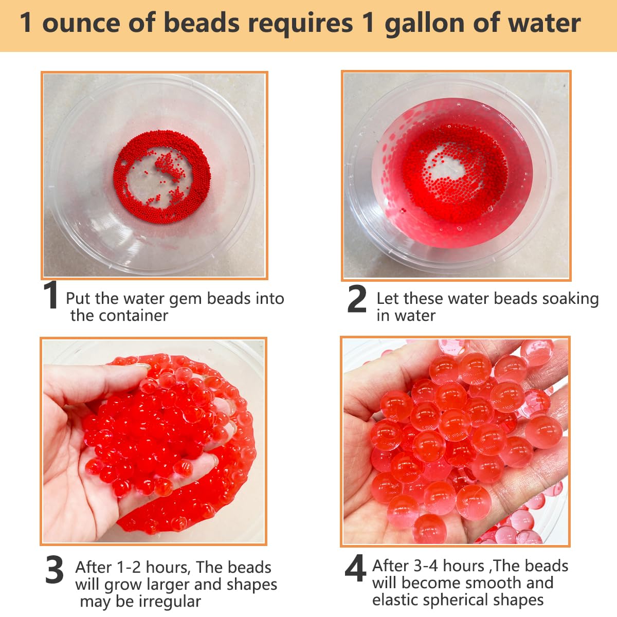 Dortrue Gel Balls Blaster Refill - 40,000 Beads (7-8 mm) for Orby Blasters - 2 Packs