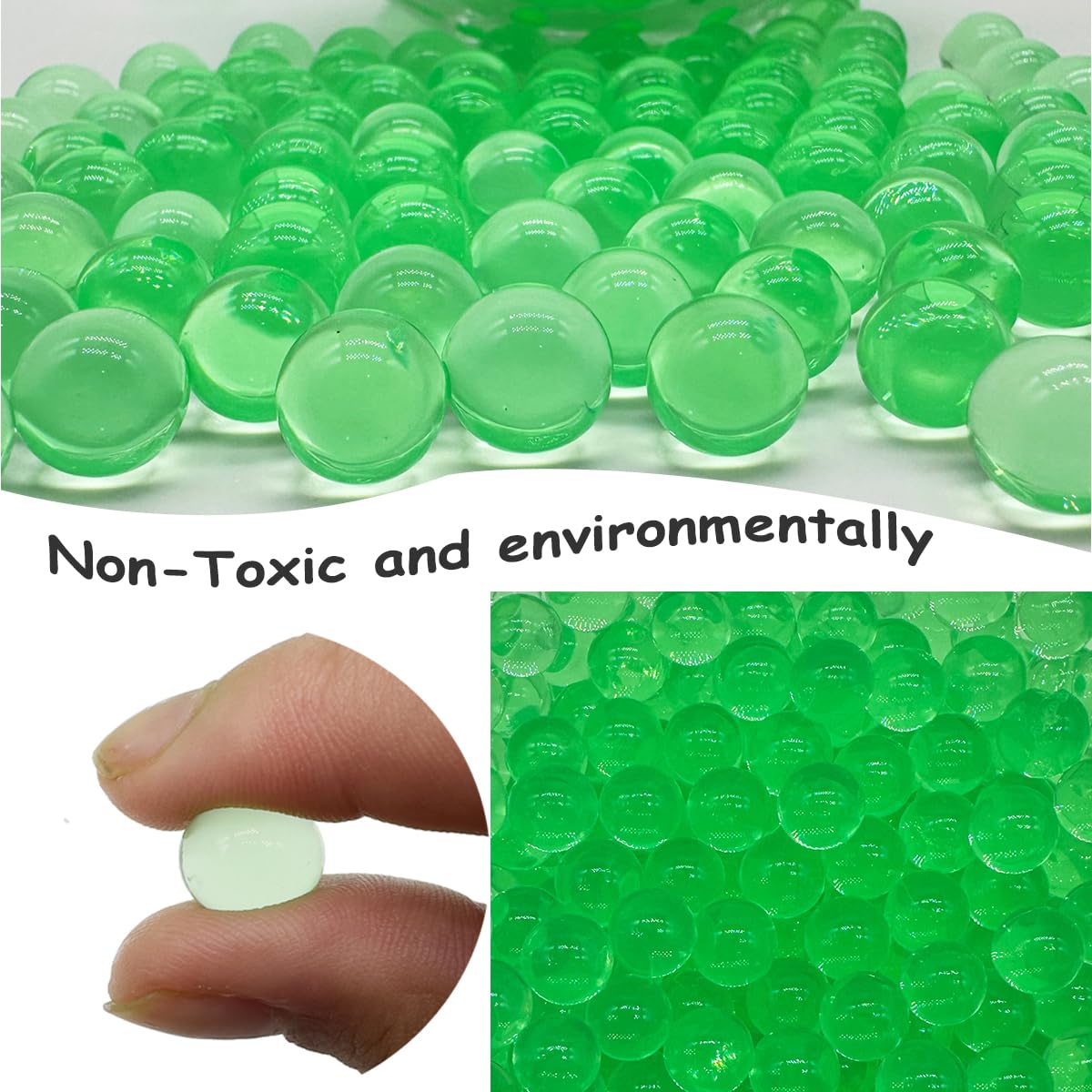 Dortrue Gel Balls Blaster Ammo 7-8 mm – 40,000 Pcs Refills (2 Packs) for Orby Splatter Blasters