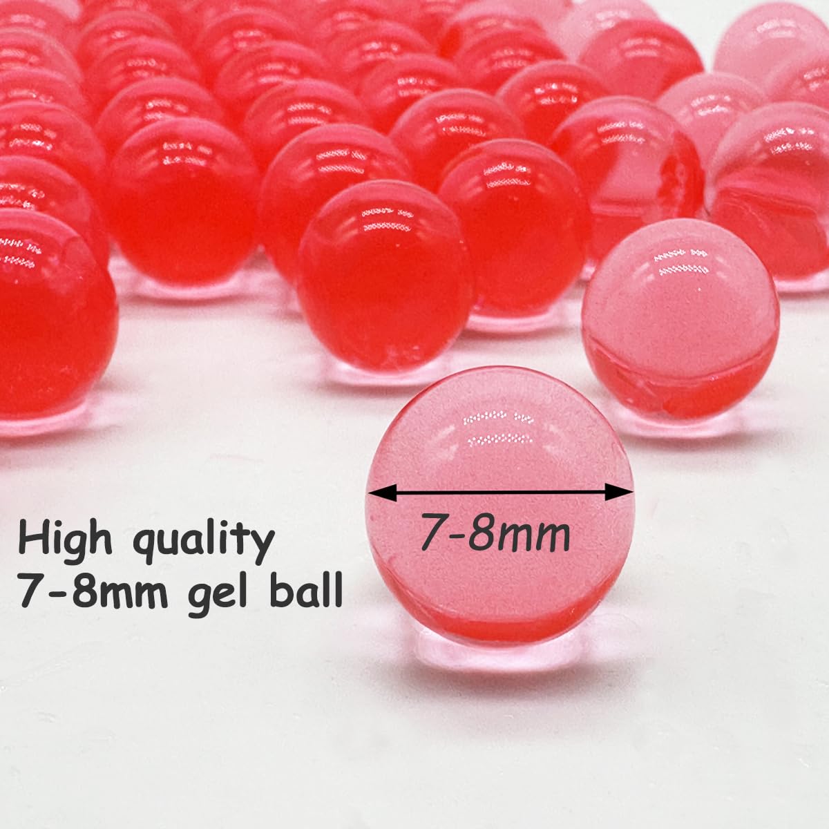 Dortrue Gel Balls Blaster Refill - 40,000 Beads (7-8 mm) for Orby Blasters - 2 Packs