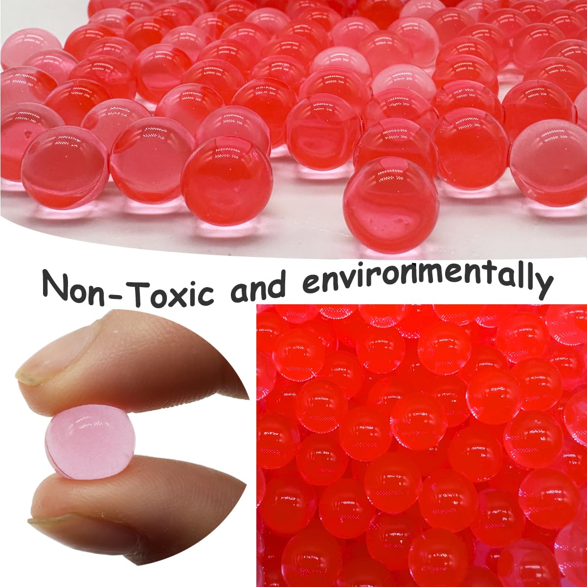 Dortrue Gel Balls Blaster Refill - 40,000 Beads (7-8 mm) for Orby Blasters - 2 Packs