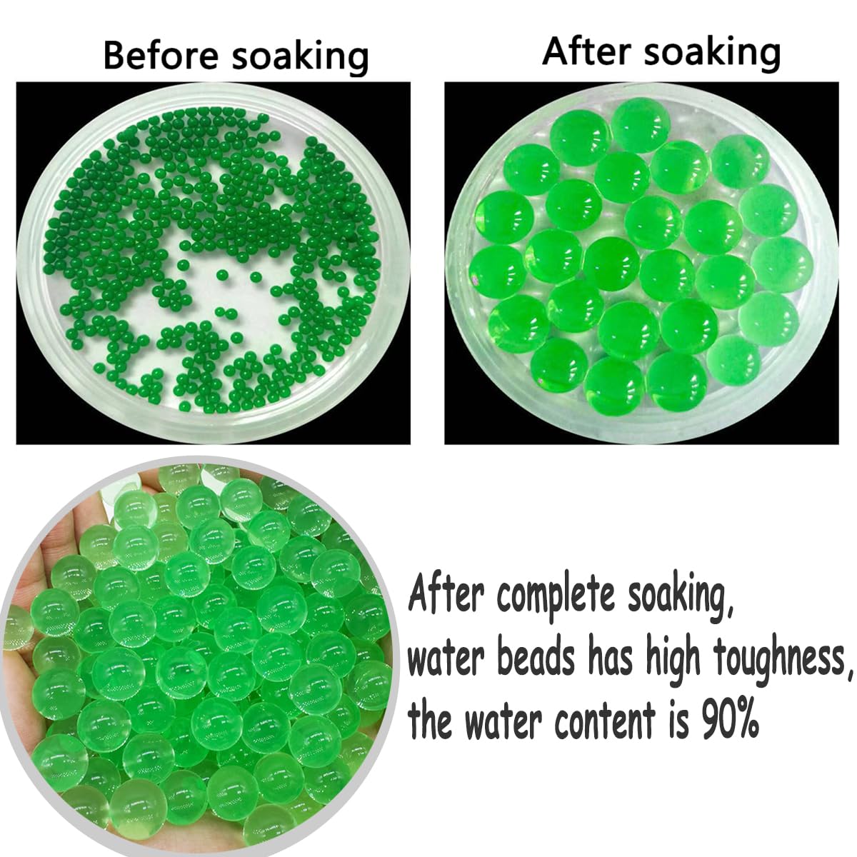 Dortrue Gel Balls Blaster Ammo 7-8 mm – 40,000 Pcs Refills (2 Packs) for Orby Splatter Blasters