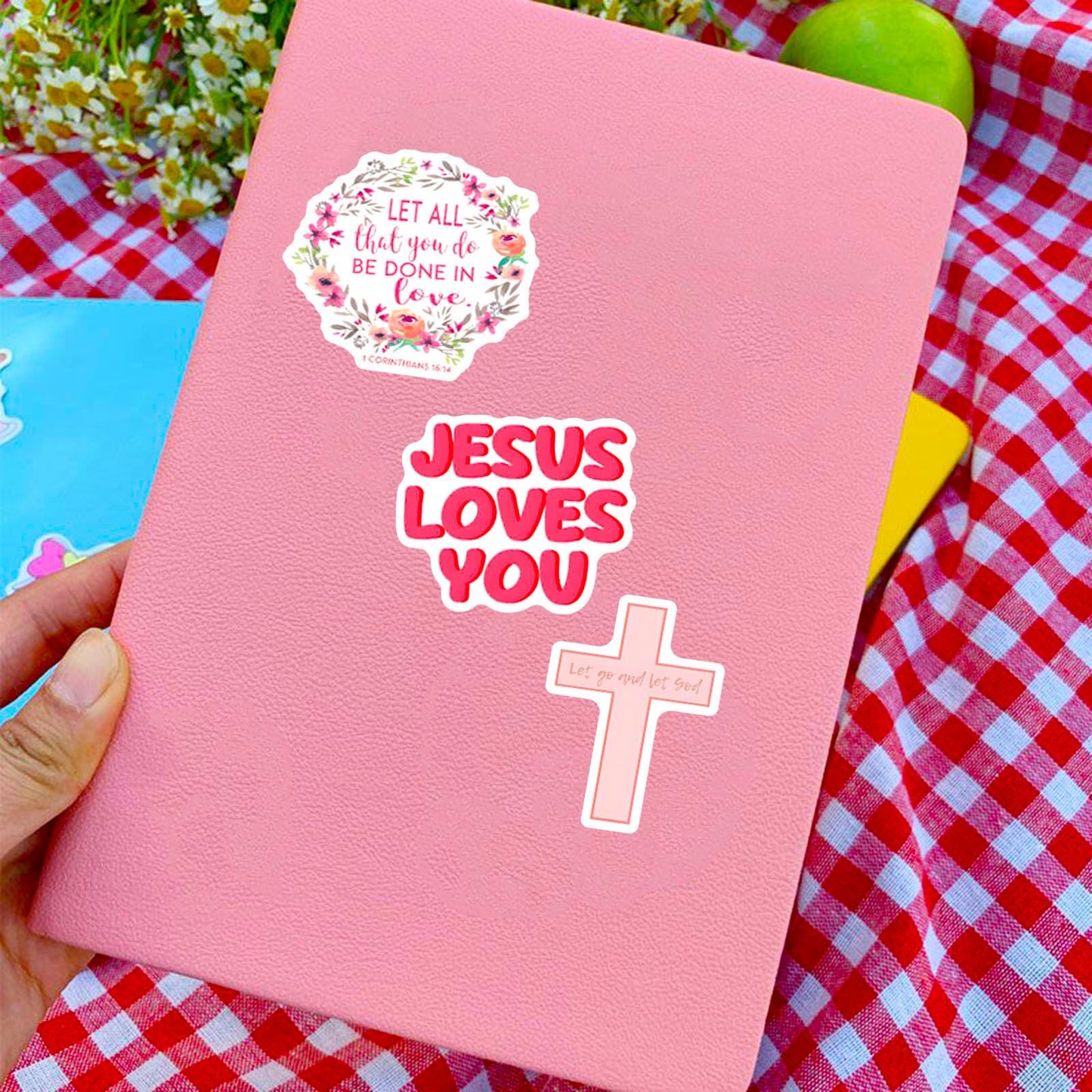 DothRayan 100 Pcs Bible Verse Stickers – Bible Journaling & Water Bottle Decor