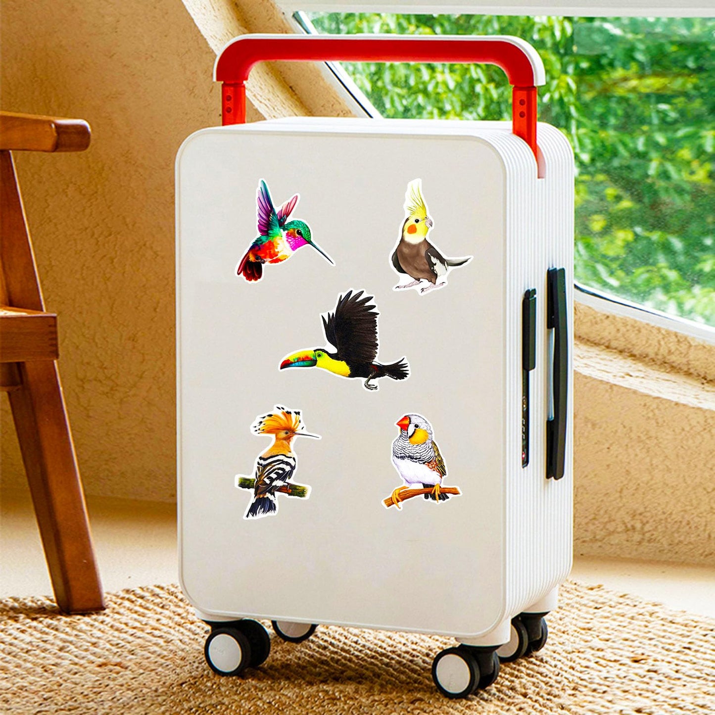 DothRayan 100 Pcs Birds Stickers – Waterproof Vinyl Bird Stickers for Laptops, Water Bottles, Skates & Luggage