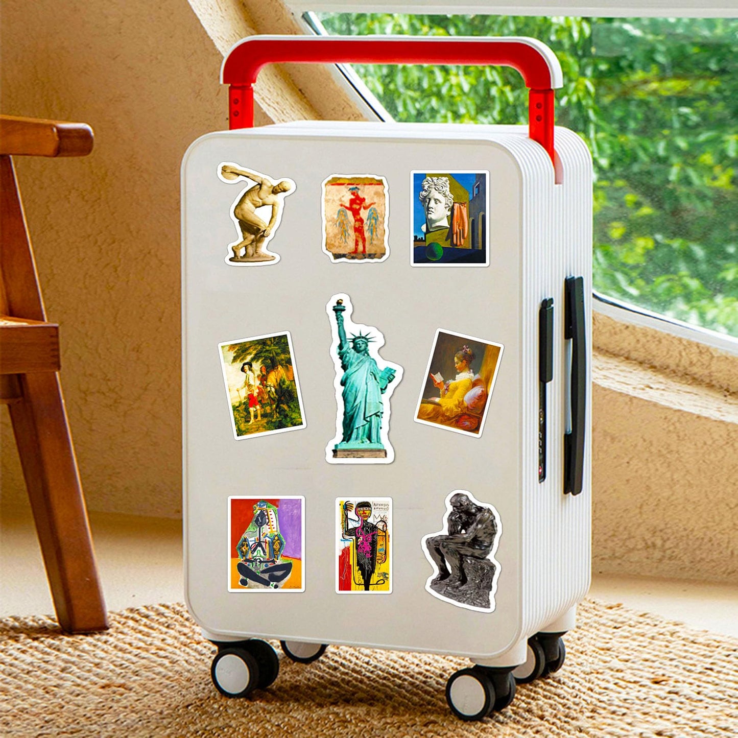 DothRayan Retro Famous Art Sticker Pack – 100 Pcs Van Gogh Style Vinyl Stickers