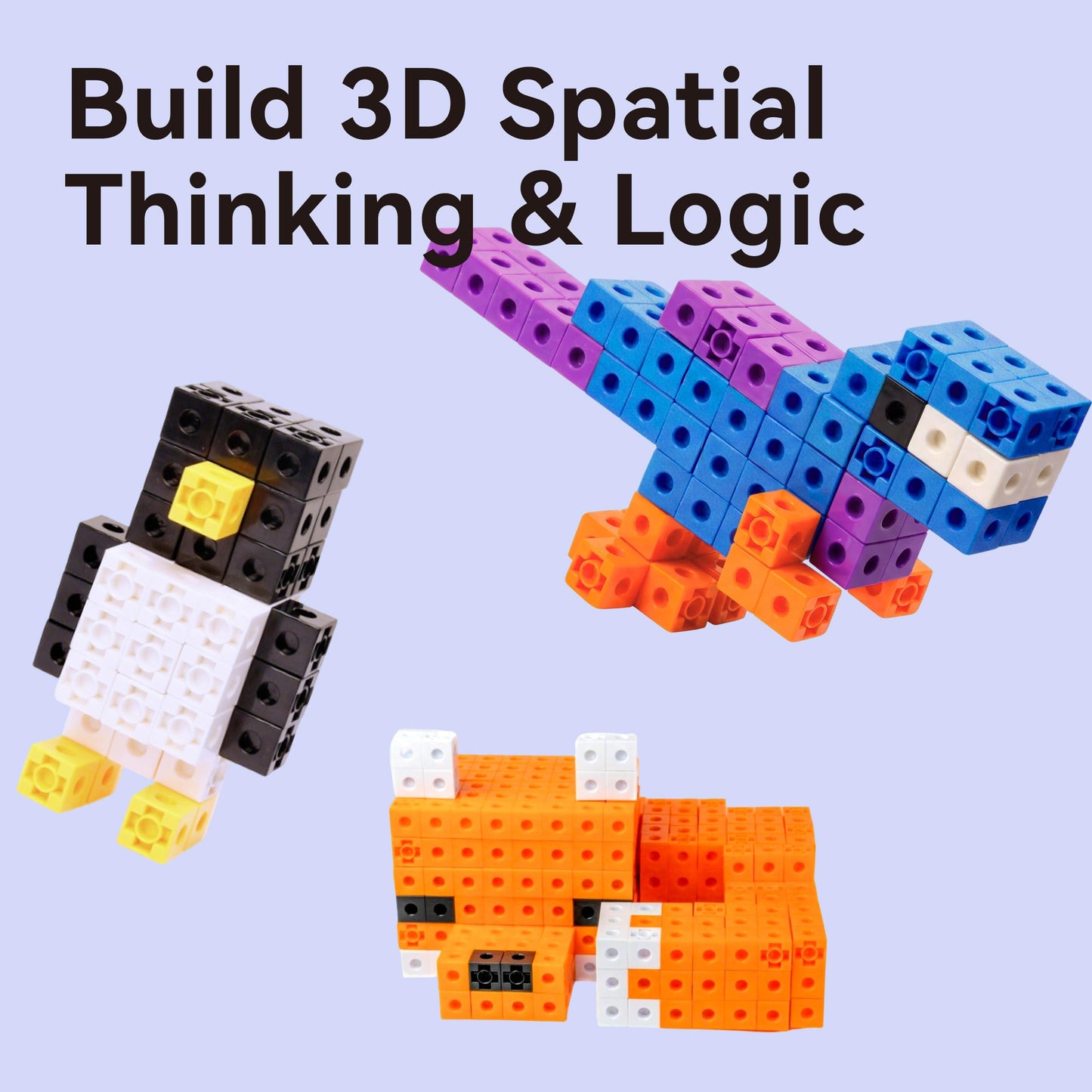 Dotimo 100-Piece Math Linking Cubes | Counting, Patterns & STEM for Kids 3–8