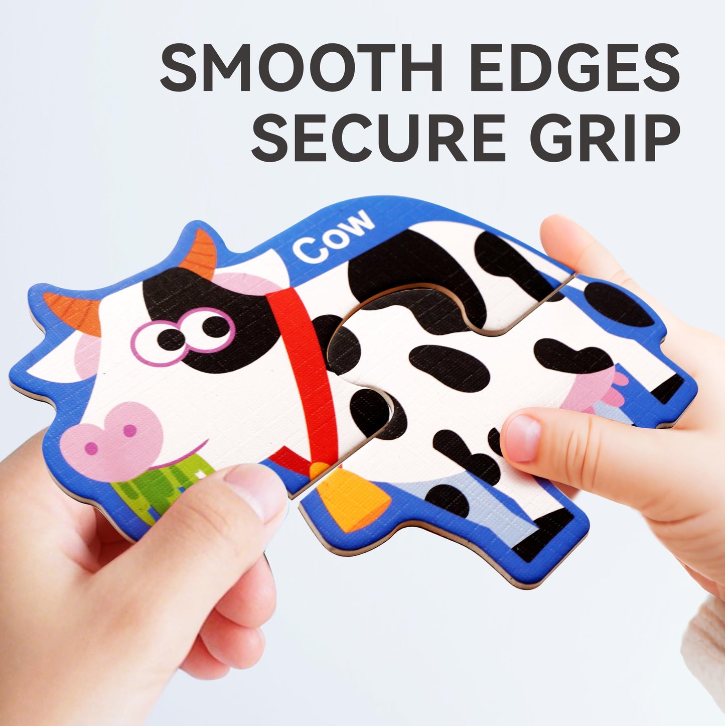 Dotimo 30-Piece Farm Animals Magnetic Puzzles for Toddlers 3-5 | Montessori Learning Toys, Travel Preschool Activity