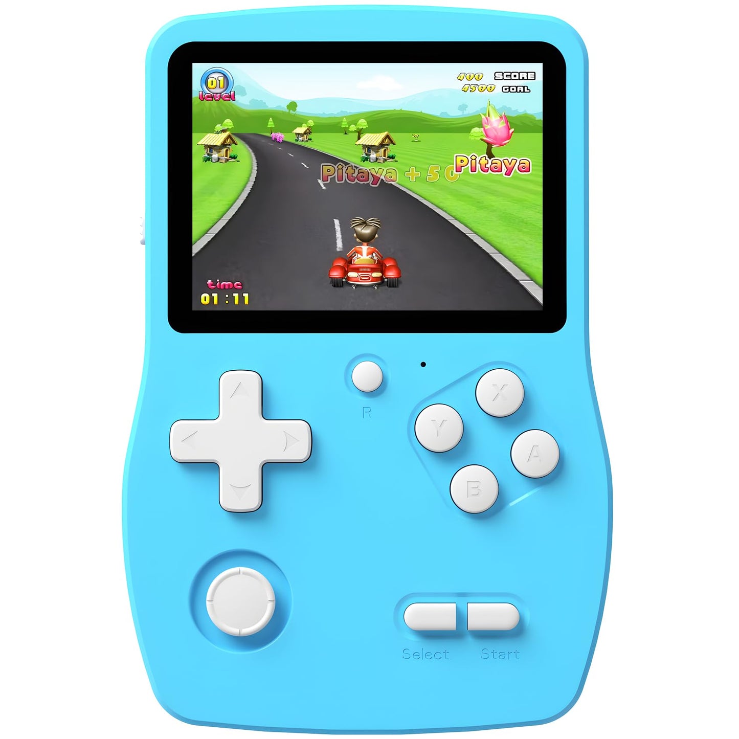 Douddy 32-Bit Handheld Games – 139 Preloaded Titles, 3.0-inch IPS Display, USB-C Rechargeable (Blue)