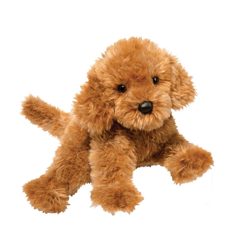Douglas Addie Caramel Labradoodle Plush – 16-Inch Stuffed Animal