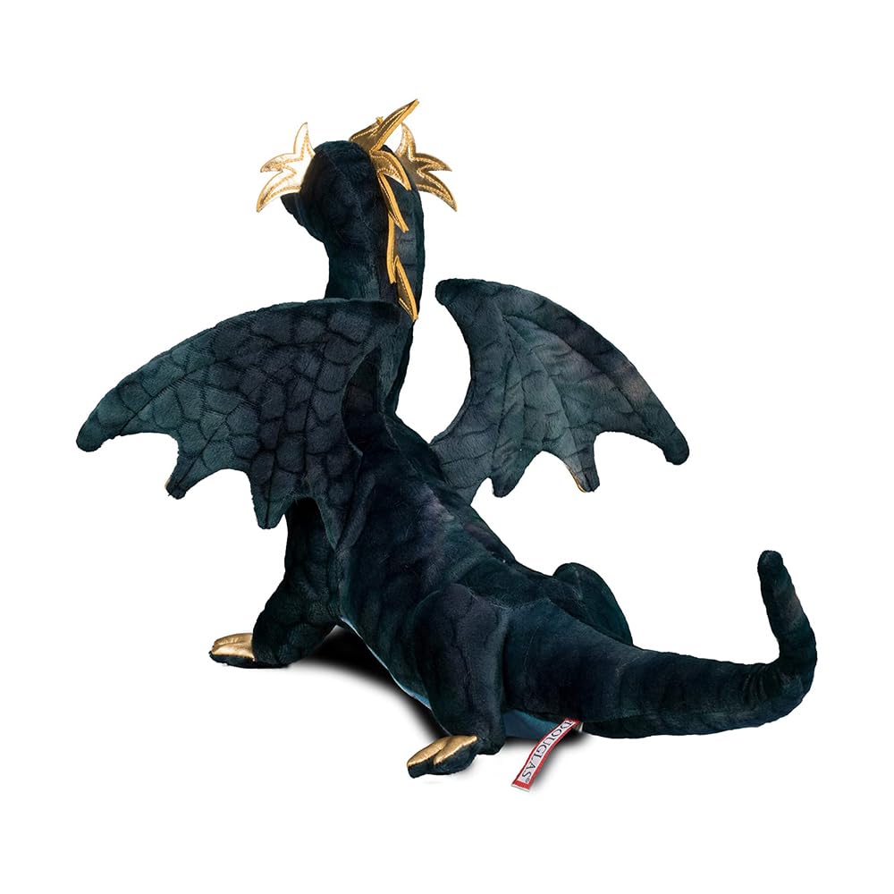 Douglas Aragon Navy Dragon Plush — 16-Inch Navy Dragon Toy for Imaginative Play