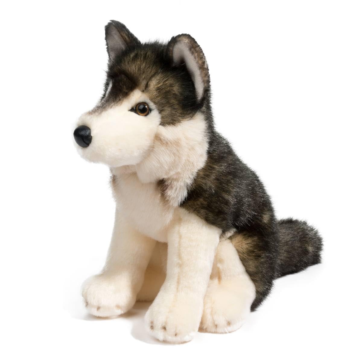 Douglas Atka Wolf Plush – 11-Inch Lifelike Wolf Stuffed Animal