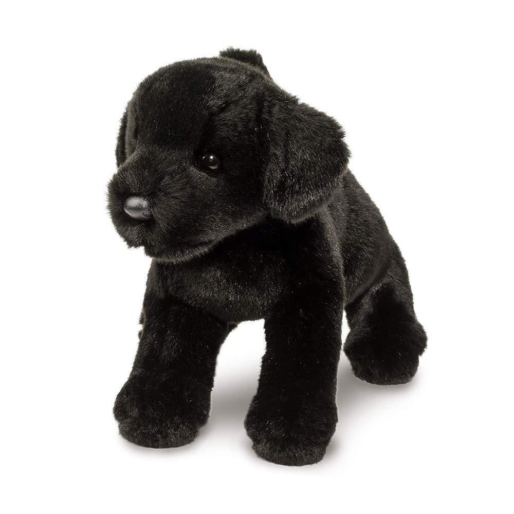 Douglas Brewster Black Lab Plush — 12-Inch Realistic Labrador Puppy