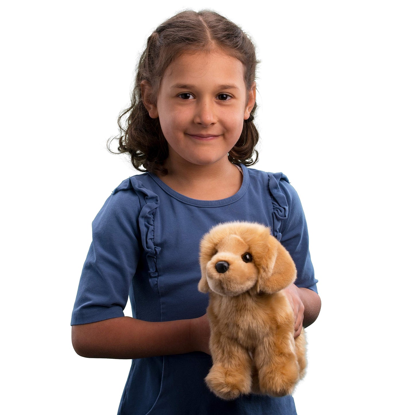 Douglas Chap Golden Retriever Plush Toy 10 Inch - Realistic, Huggable Golden Retriever Stuffed Animal