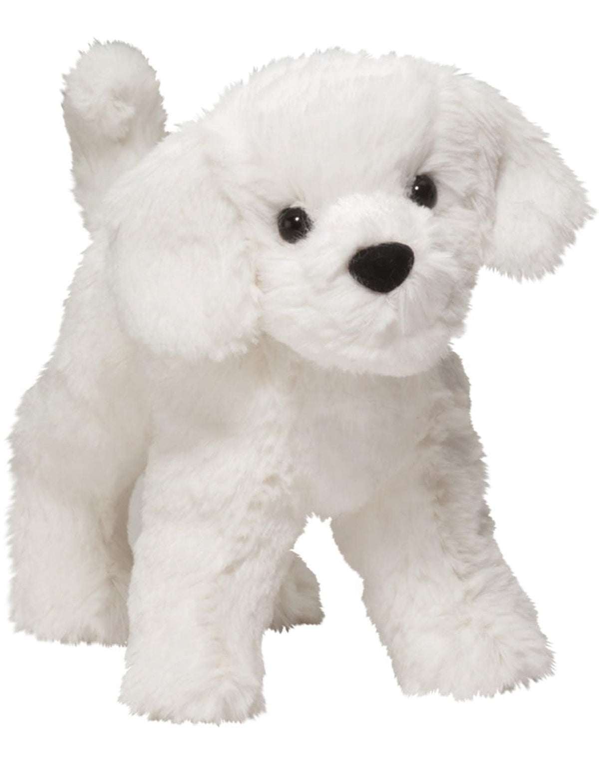 Douglas Dandelion Puff Bichon Dog Plush – 8-Inch Realistic Plush Toy by Douglas Cuddle Toys