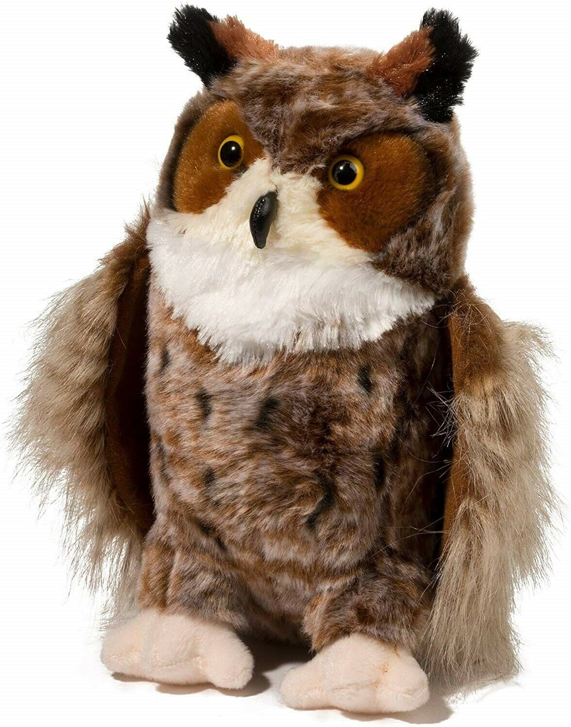 Douglas Einstein Great Horned Owl Plush - 11-Inch Cuddly Toy