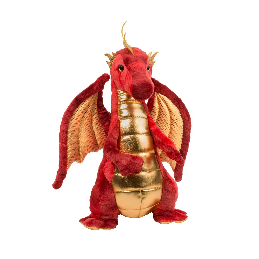 Douglas Eugene Red Dragon Plush – 10-Inch Velvety Dragon Stuffed Animal