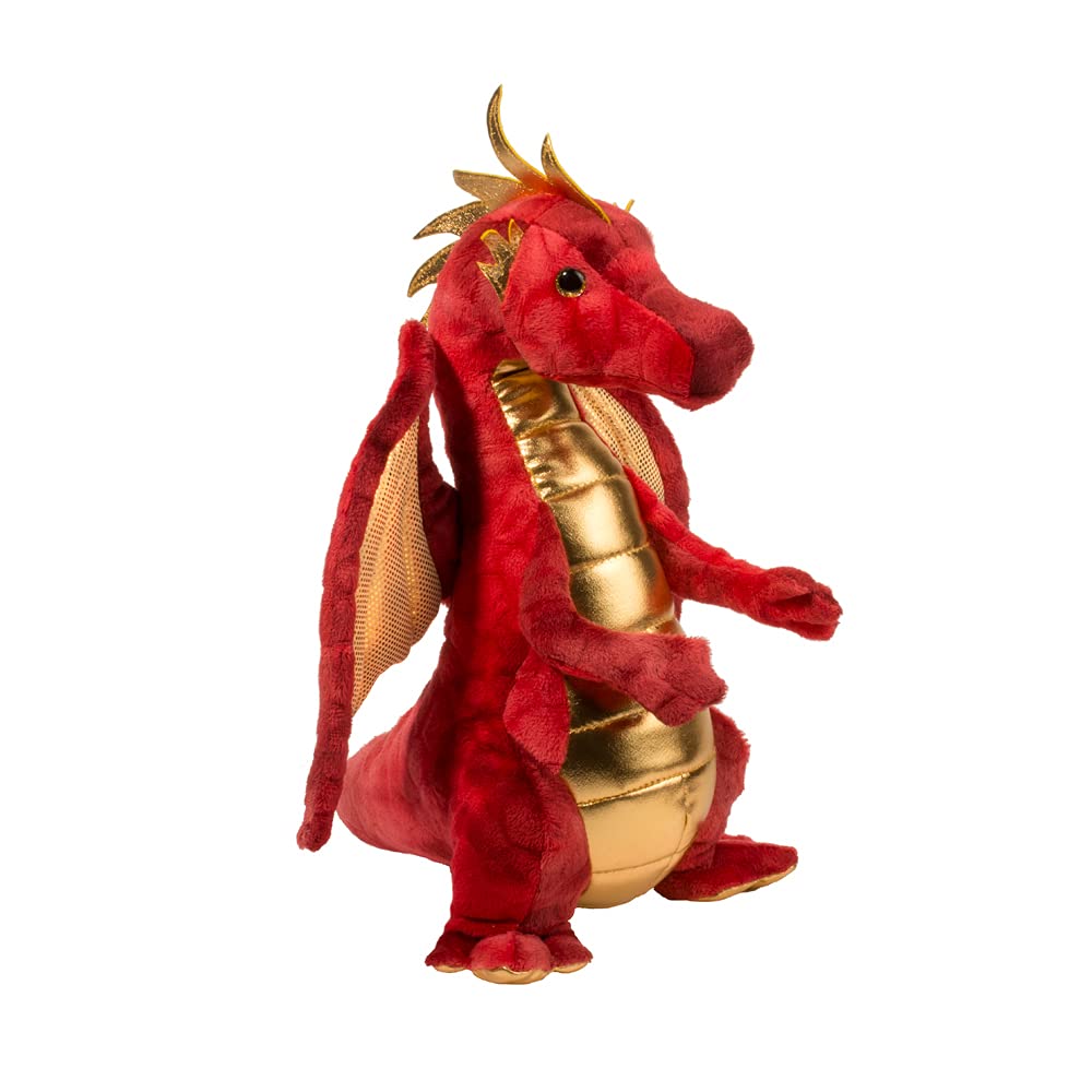 Douglas Eugene Red Dragon Plush – 10-Inch Velvety Dragon Stuffed Animal