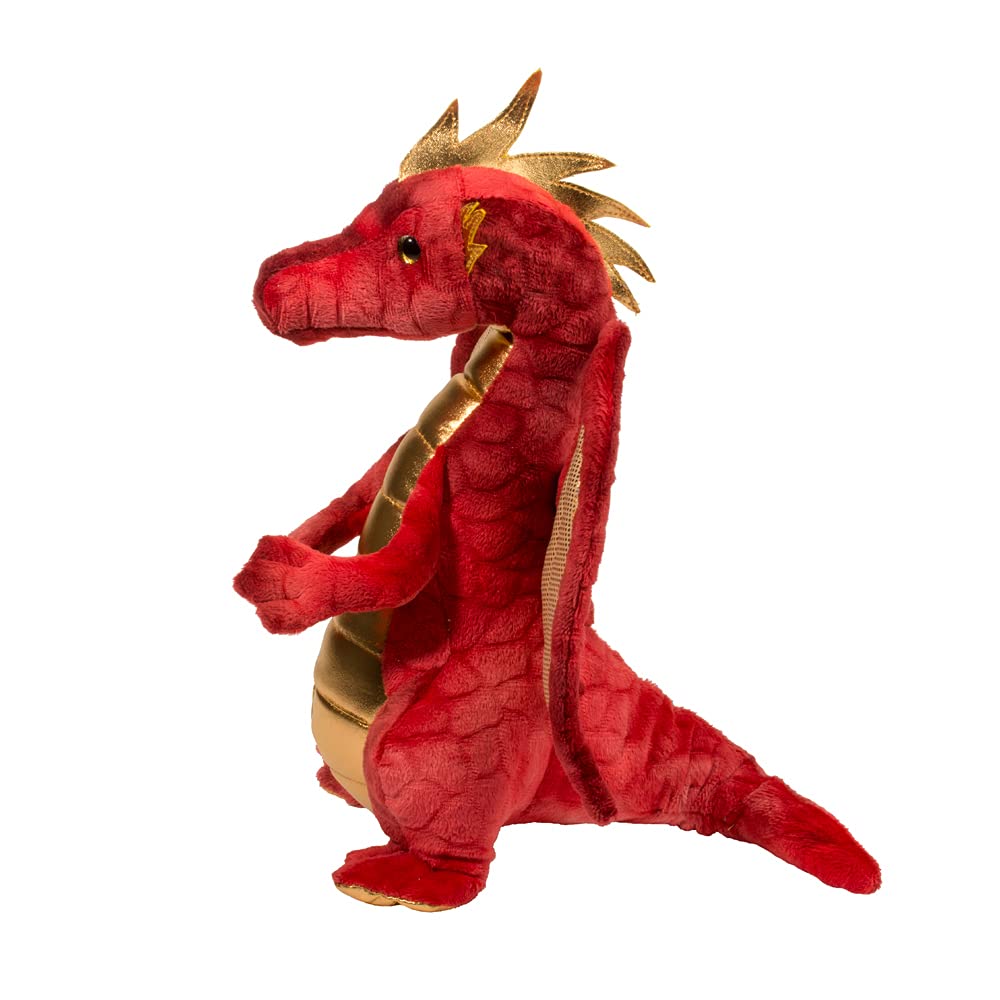 Douglas Eugene Red Dragon Plush – 10-Inch Velvety Dragon Stuffed Animal
