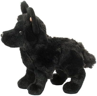 Douglas Harko Black German Shepherd Plush – 8in Soft Stuffed Animal