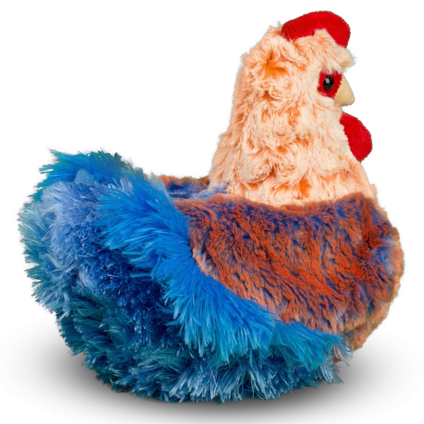 Douglas Henrietta Blue Lace Hen Plush – 8.5in Soft Farm Chick Toy