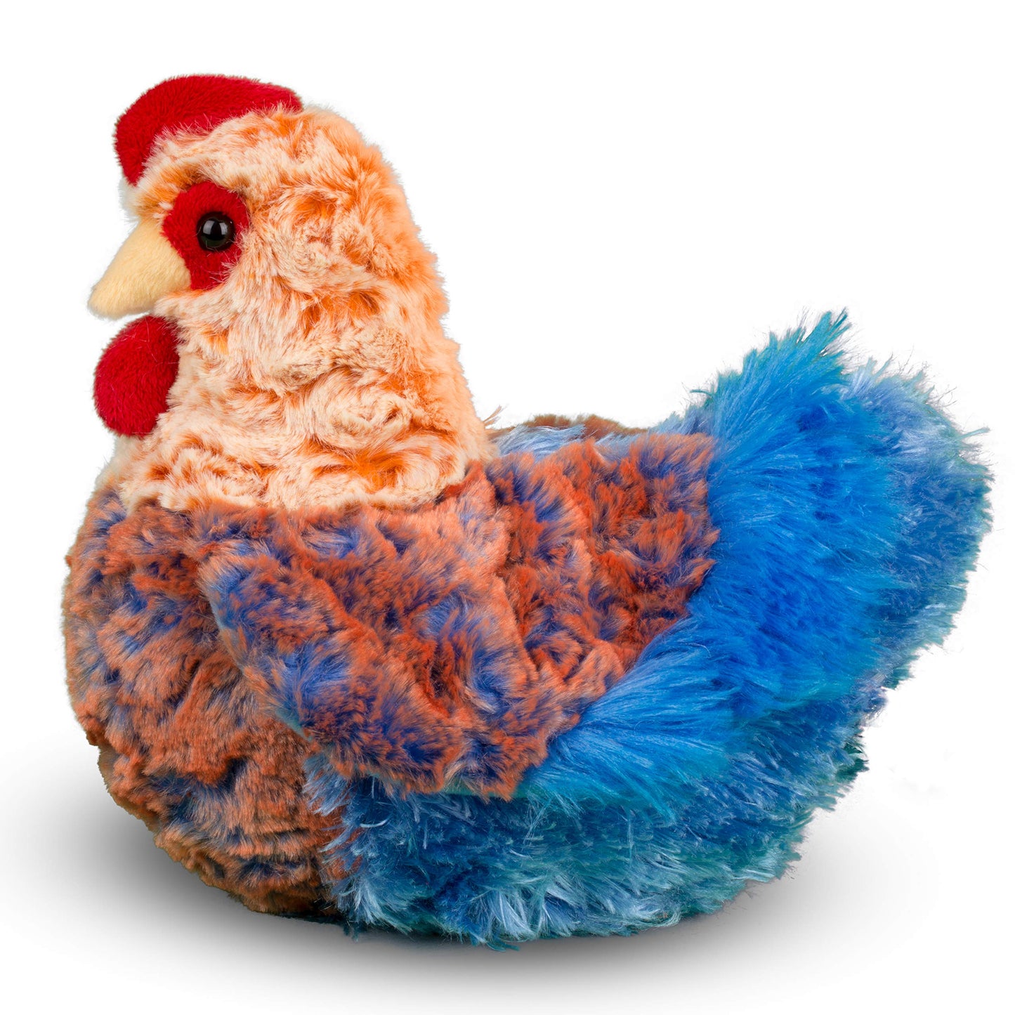 Douglas Henrietta Blue Lace Hen Plush – 8.5in Soft Farm Chick Toy