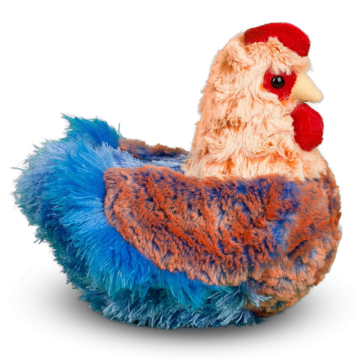 Douglas Henrietta Blue Lace Hen Plush – 8.5in Soft Farm Chick Toy