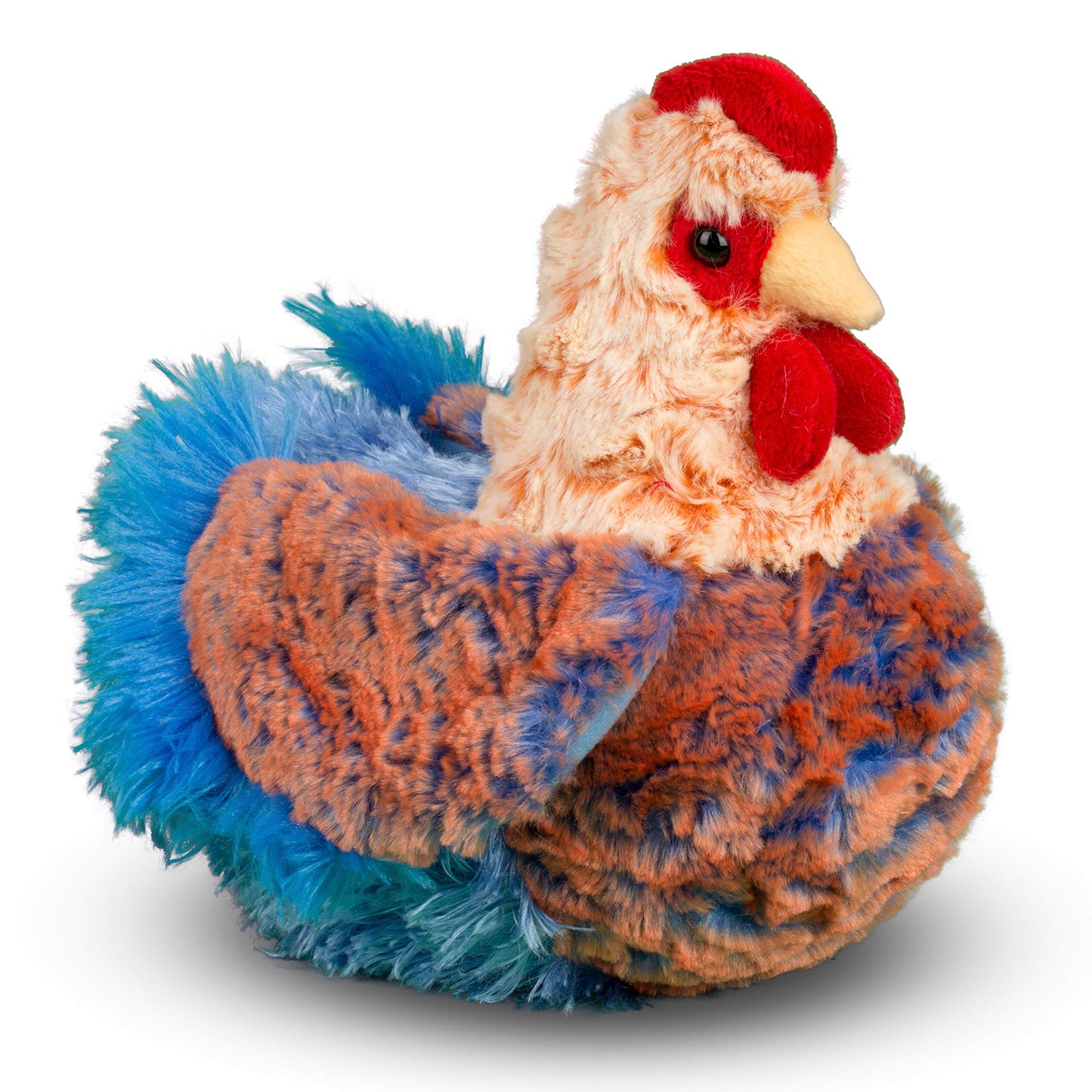 Douglas Henrietta Blue Lace Hen Plush – 8.5in Soft Farm Chick Toy