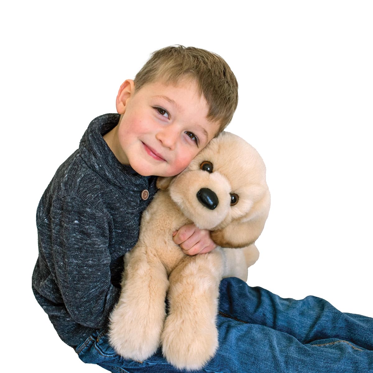 Douglas Lettie Yellow Lab Plush — 22-Inch DLux Labrador Stuffed Animal