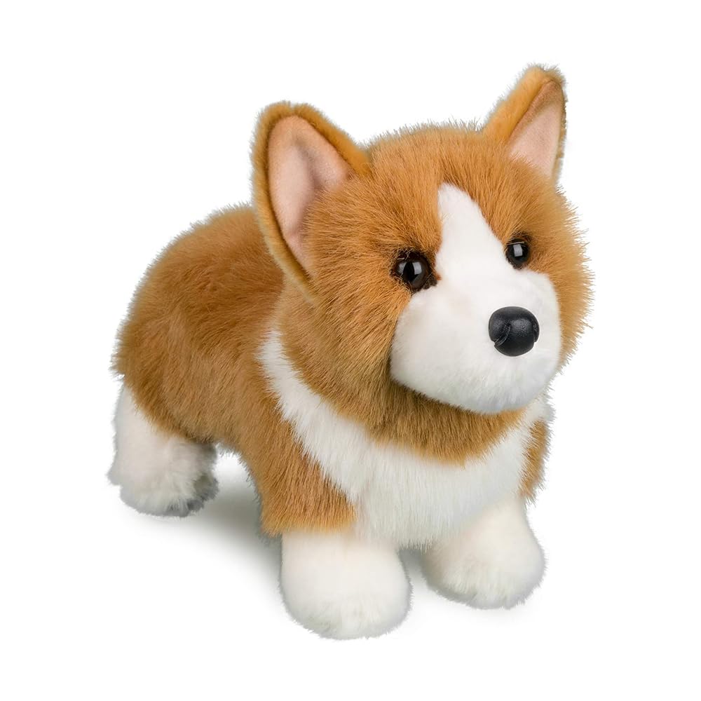 Douglas Louie Corgi Plush Stuffed Animal – 10-Inch Realistic Corgi Toy