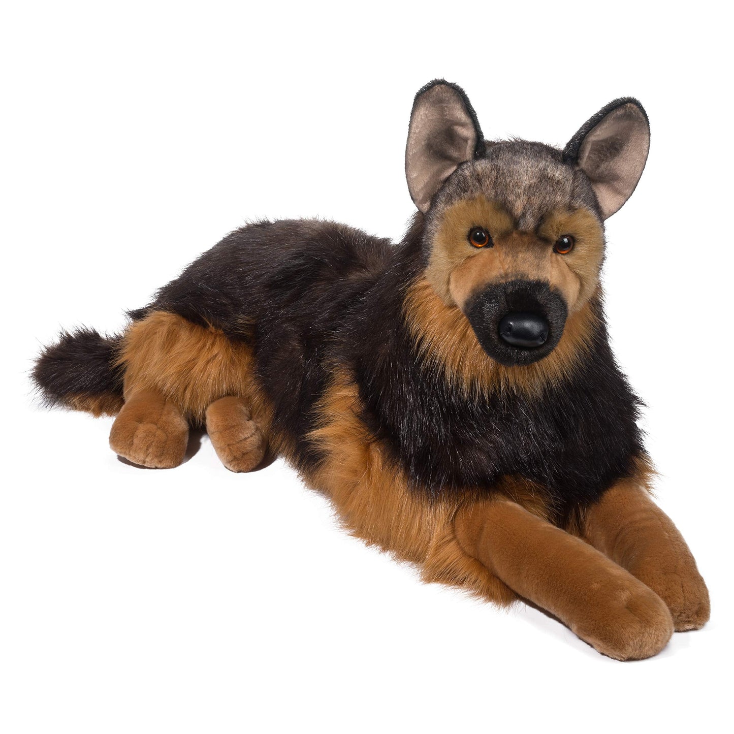 Douglas Major German Shepherd Plush — 32-Inch Realistic Giant Shepherd Toy