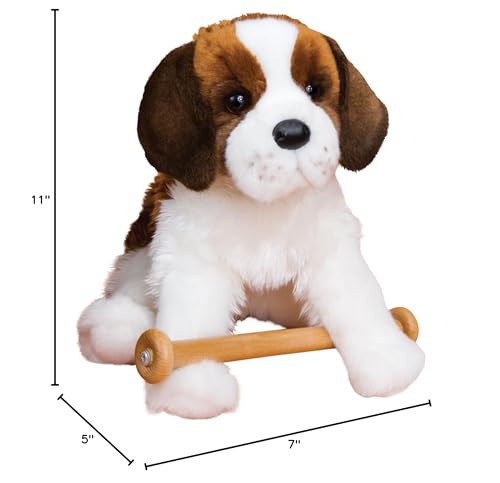 Douglas Oma St. Bernard Plush — Realistic Saint Bernard Toy, 11-Inch