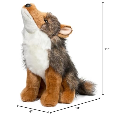 Douglas Rambler Coyote Plush – 11-Inch Realistic Wild Coyote Toy for Kids