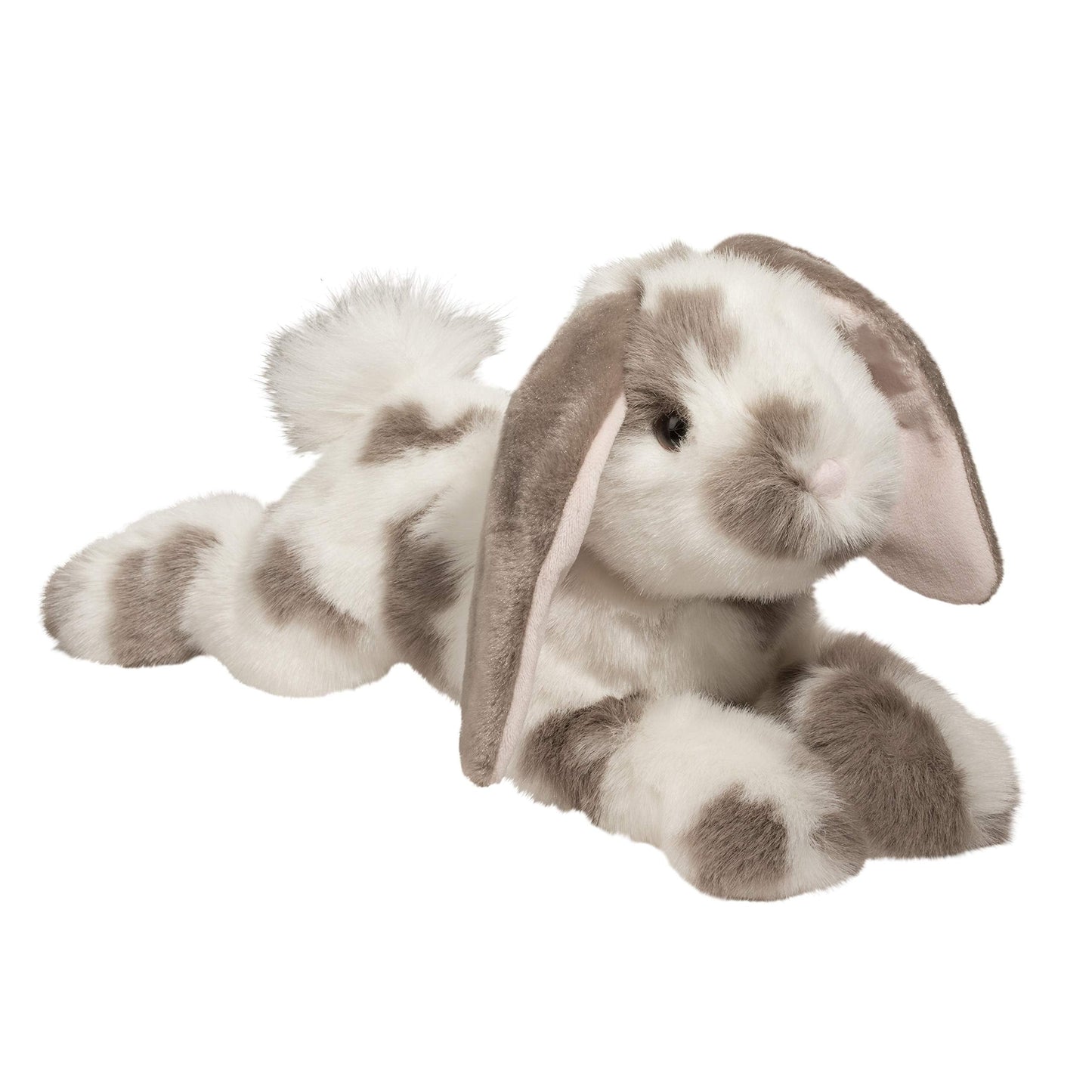 Douglas Ramsey Gray Spotted Bunny Plush — 18-Inch Cuddle Rabbit