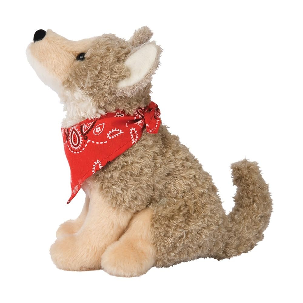 Douglas Trickster Coyote Plush – 6.5-Inch Realistic Coyote Toy for Kids