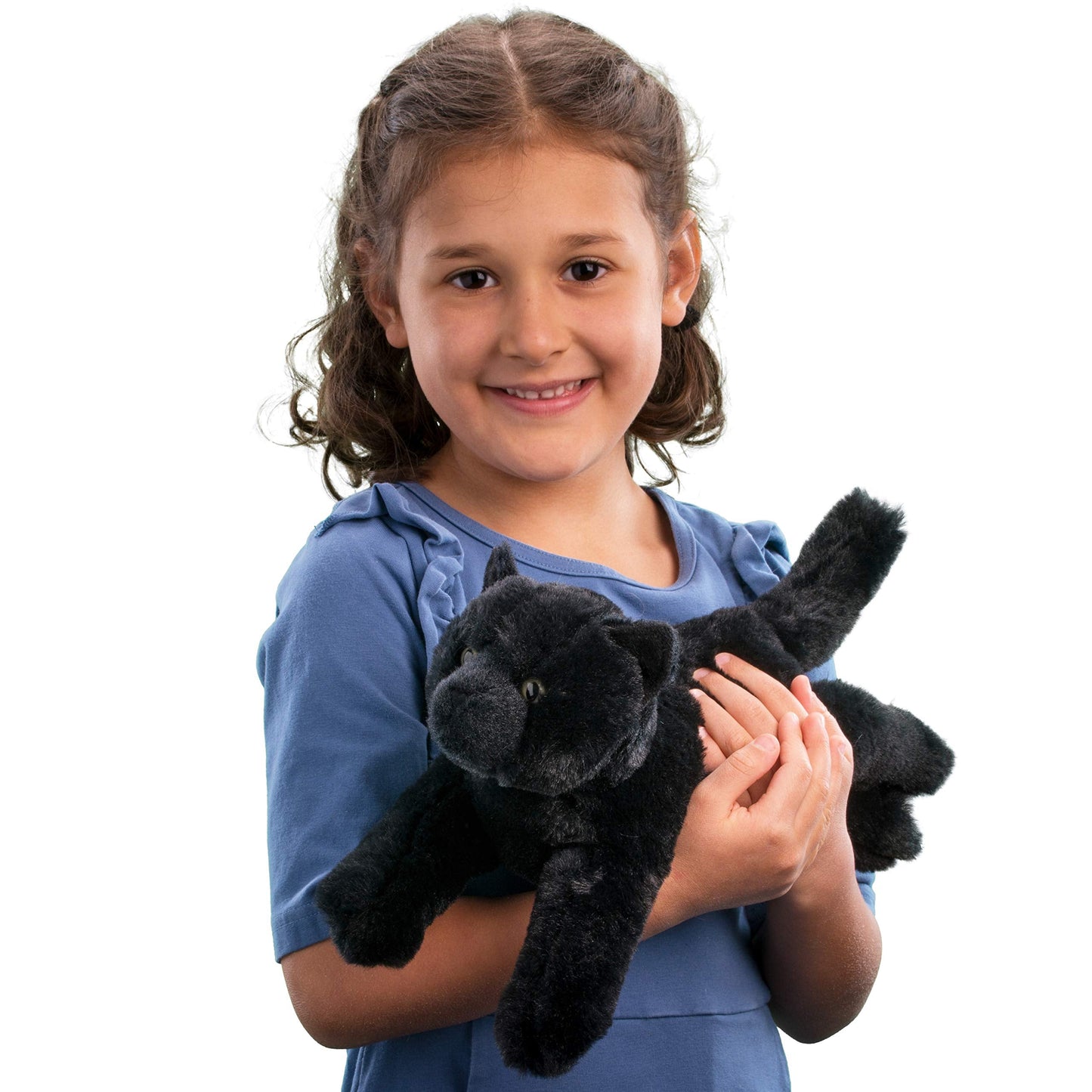 Douglas Tug Black Cat Plush - 14-Inch Soft Stuffed Animal