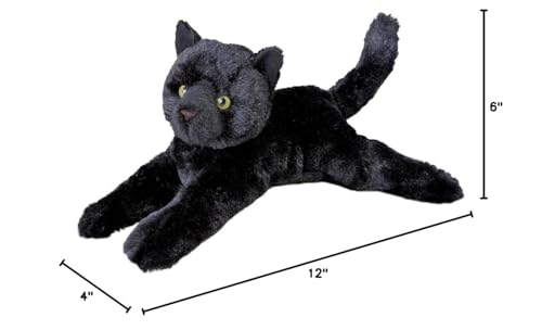 Douglas Tug Black Cat Plush - 14-Inch Soft Stuffed Animal