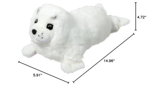 Douglas Twinkle Harp Seal Pup Plush – 15-Inch Cuddle Toy