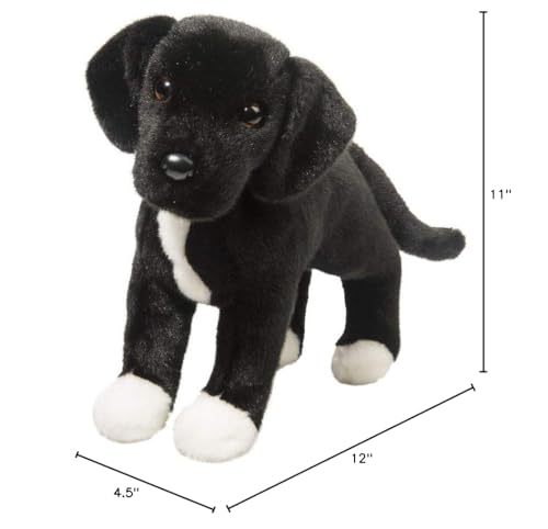 Douglas Twister Black Lab/Pit Bull Rescue Pup Plush — 16-Inch Standing Stuffed Animal