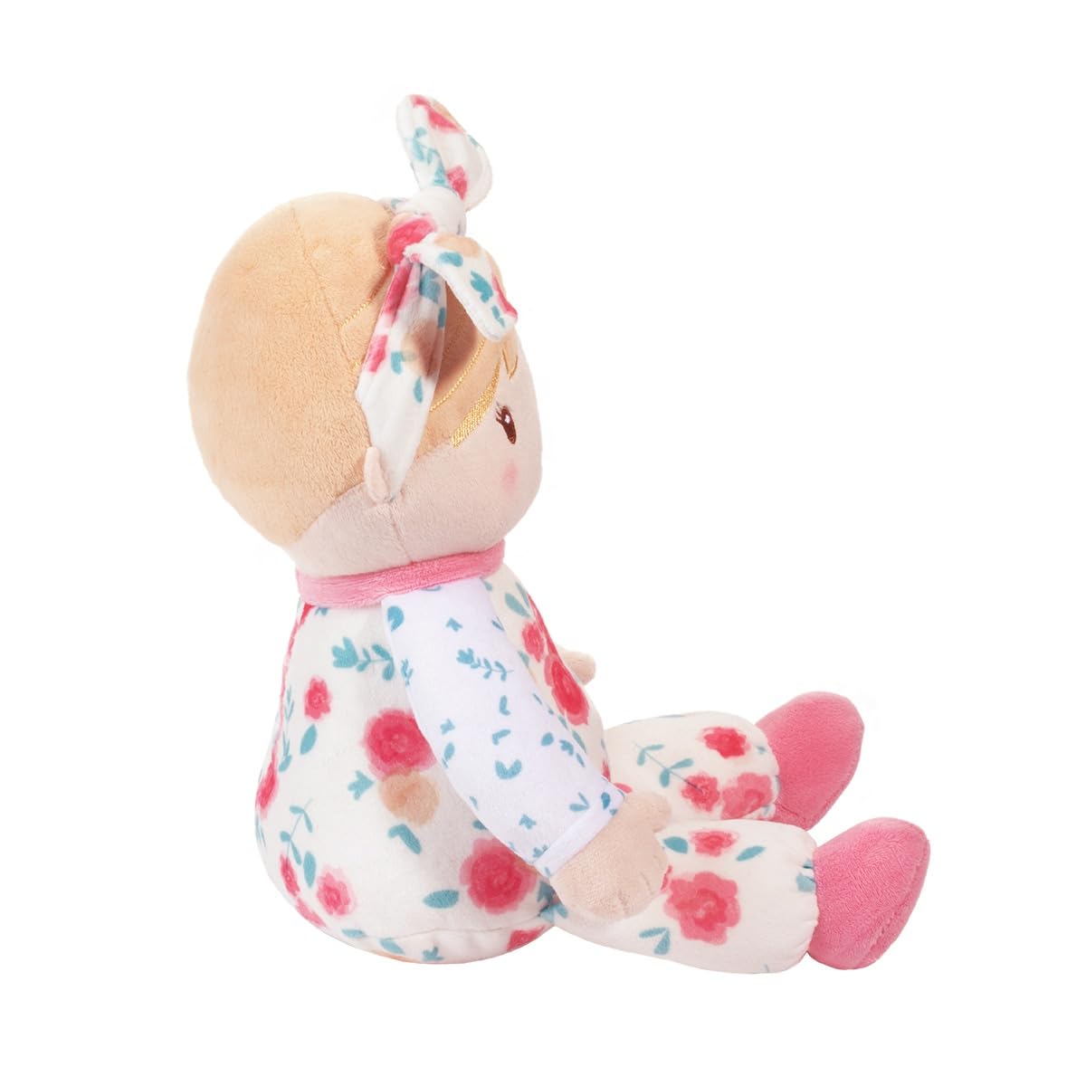 Douglas Vera Floral Soft Doll – 10" Seated Plush Baby Doll (13" Overall) for Babies and Toddlers