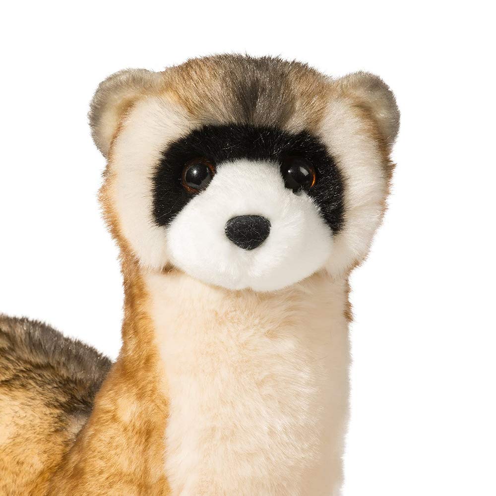 Douglas Vince Black Footed Ferret Plush — 10-Inch Realistic Cuddle Toy