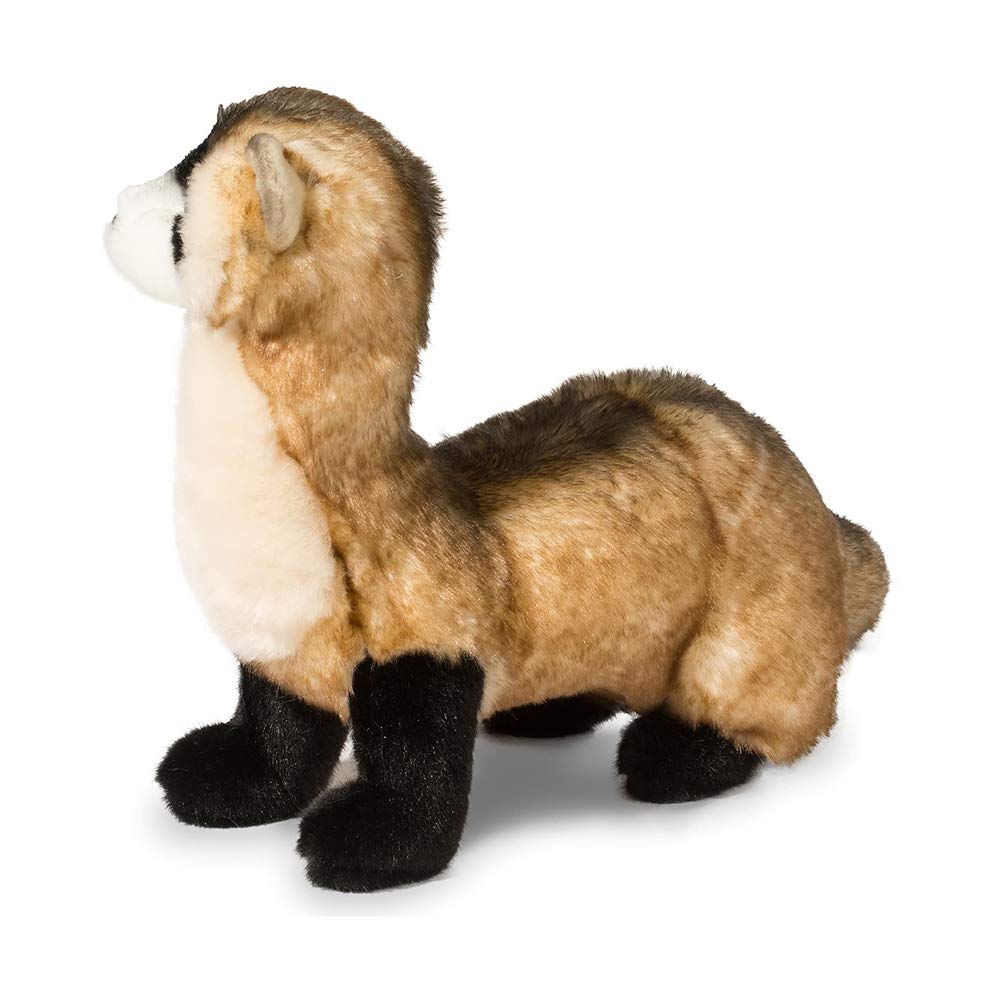 Douglas Vince Black Footed Ferret Plush — 10-Inch Realistic Cuddle Toy