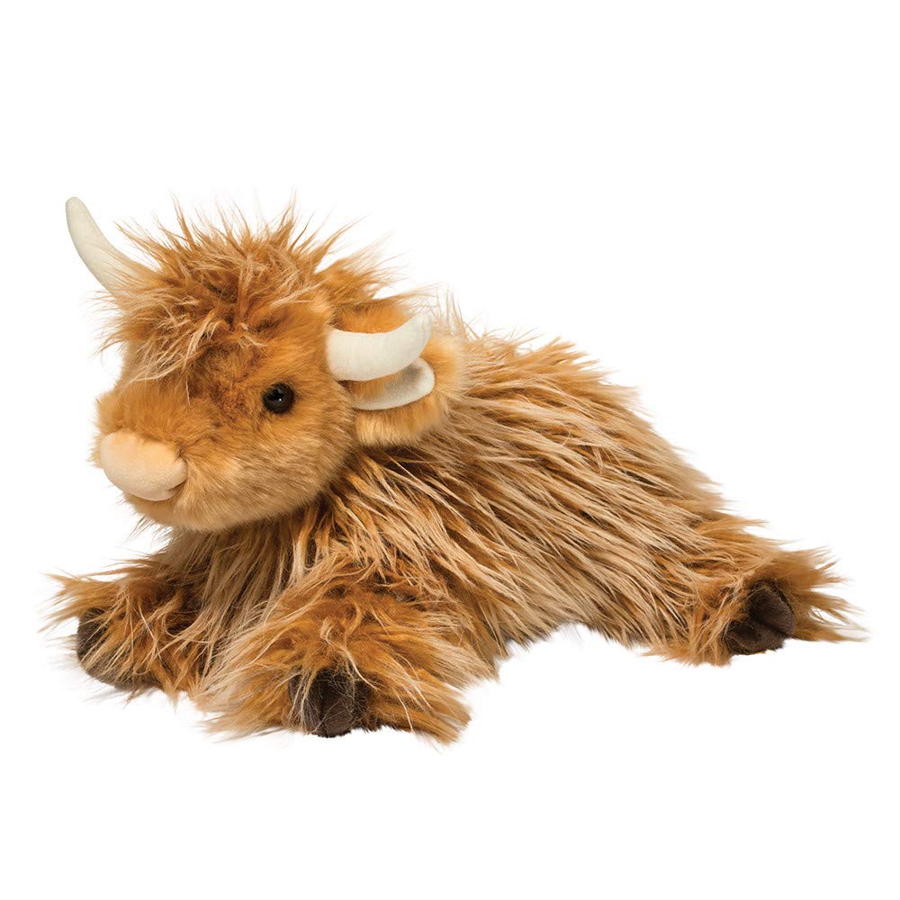 Douglas Wallace Scottish Highland Cow Plush – 16in Cuddle Toy by Douglas