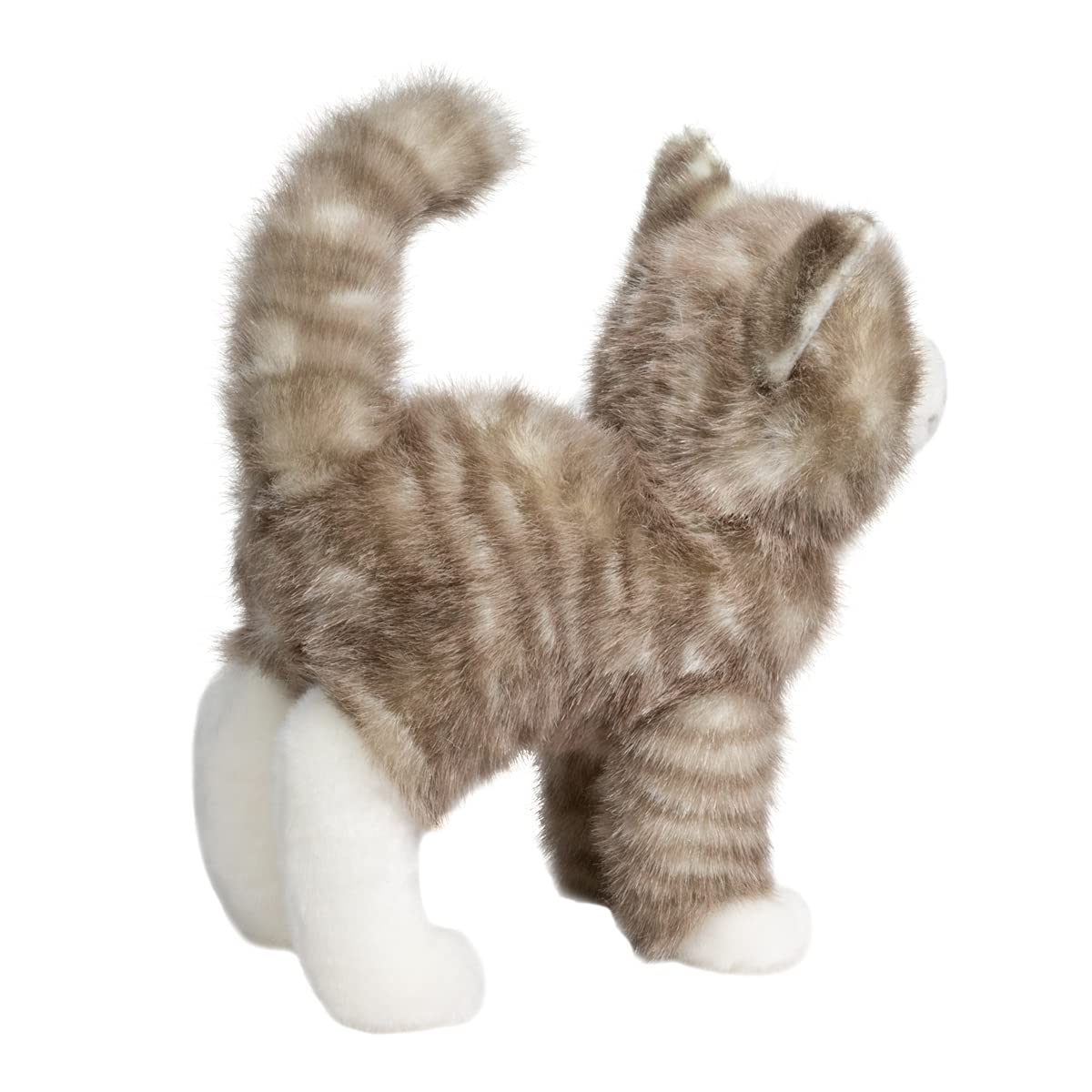 Douglas Zipper Gray Tabby Cat Plush – 12-Inch Huggable Stuffed Animal