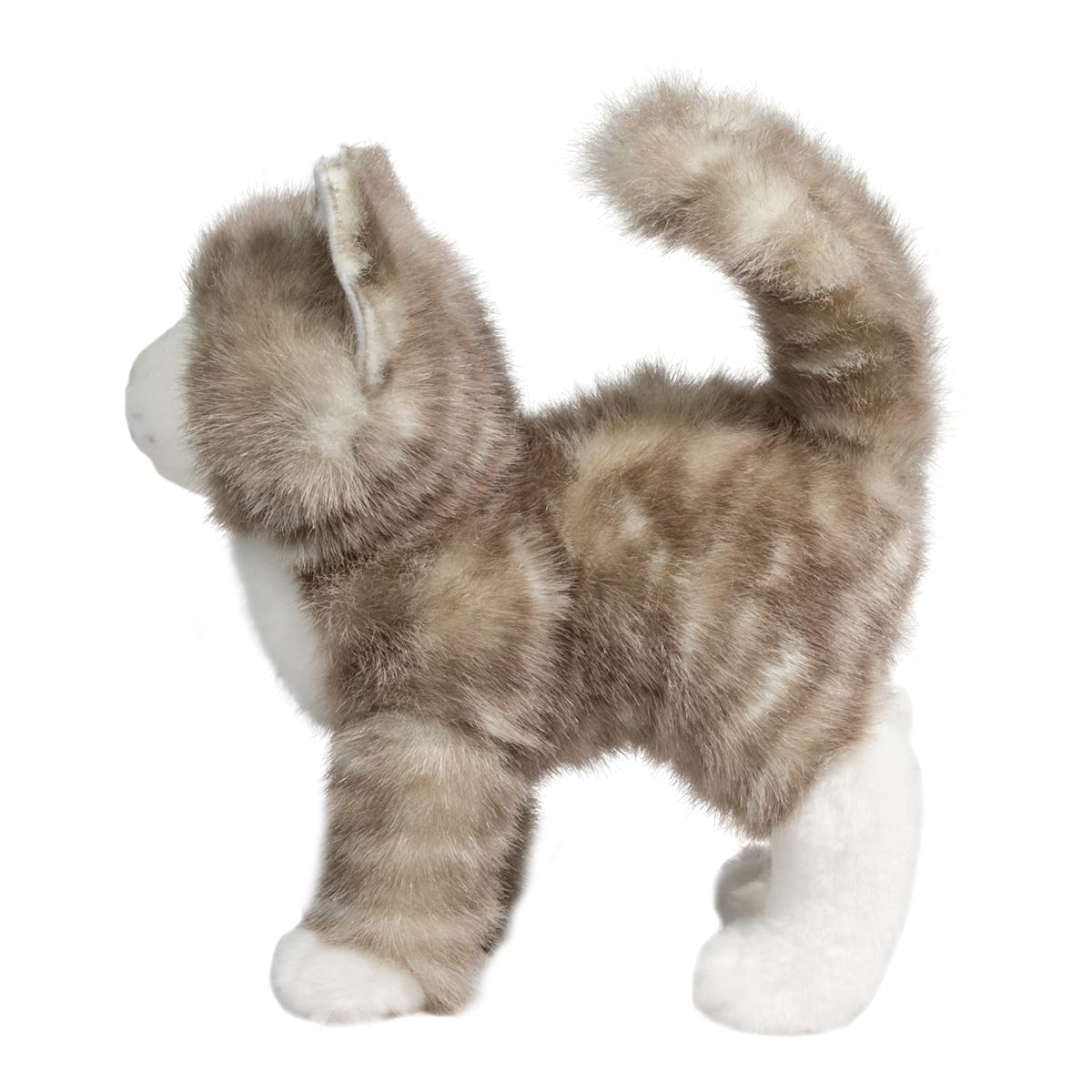 Douglas Zipper Gray Tabby Cat Plush – 12-Inch Huggable Stuffed Animal