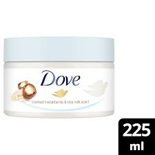 Dove Crushed Macadamia & Rice Milk Body Scrub 225 ml