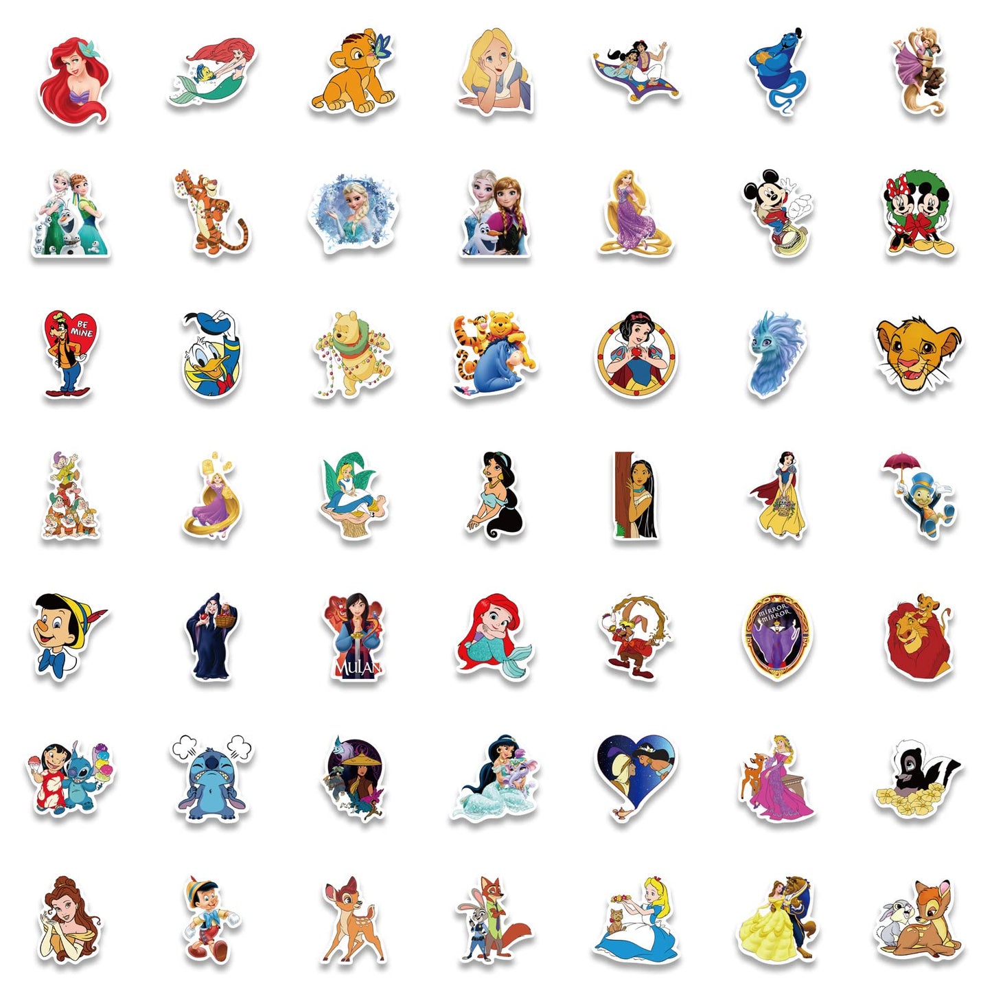 Dovipta 100Pcs Cute Cartoon Water Bottle Stickers – Waterproof Vinyl, Removable