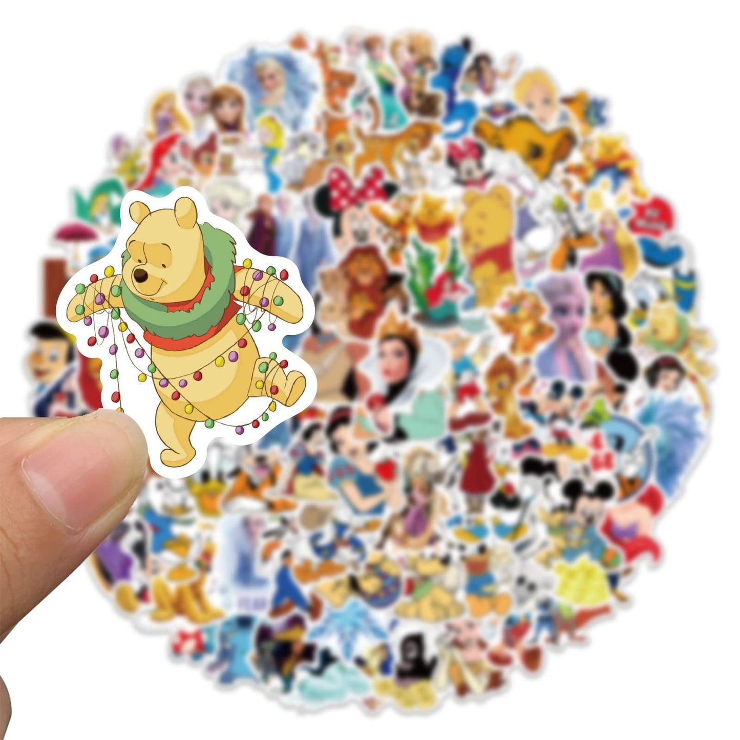 Dovipta 100Pcs Cute Cartoon Water Bottle Stickers – Waterproof Vinyl, Removable