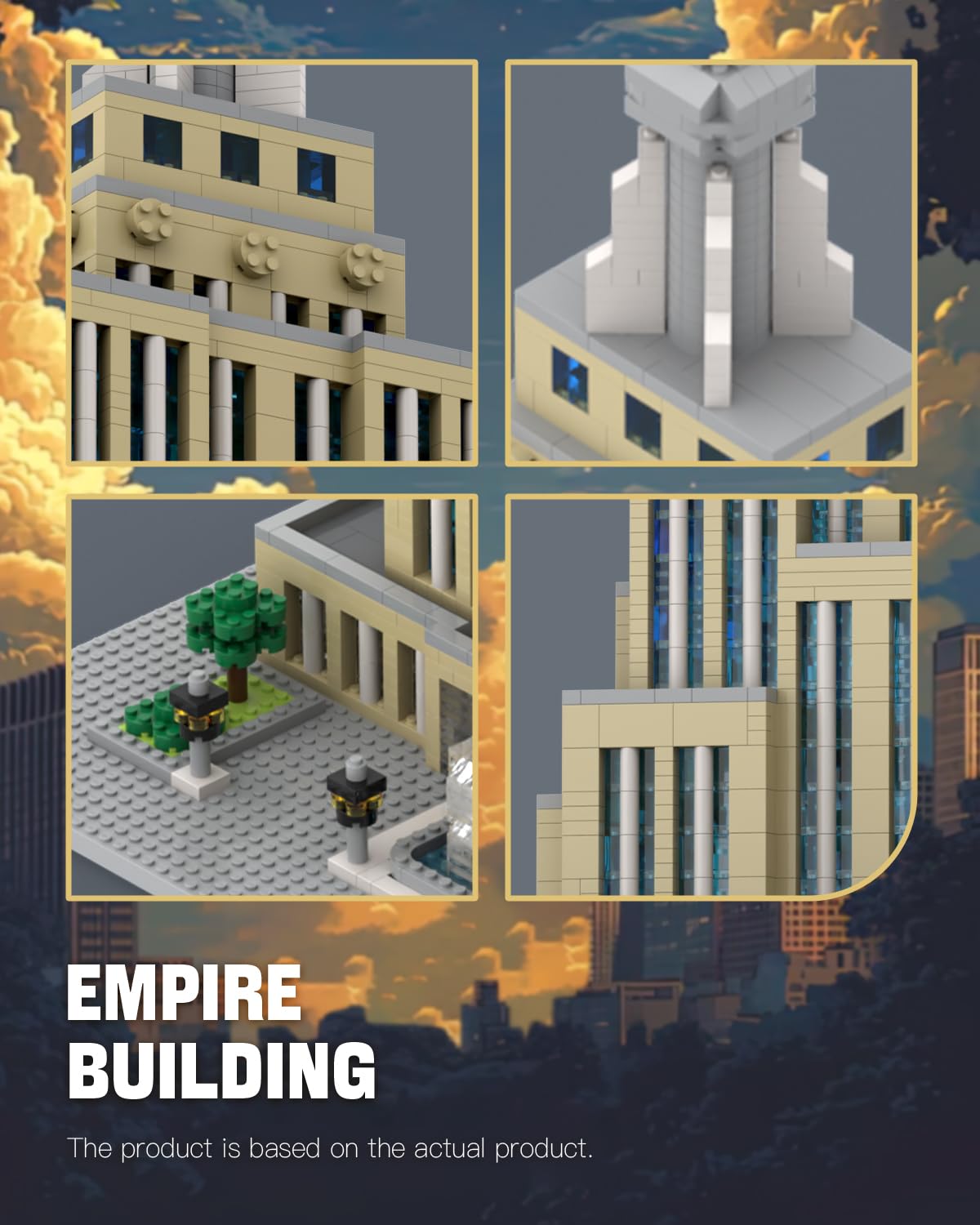 dOvOb Architecture Empire Building Micro Blocks Set (3819PCS) – World-Famous Skyscraper Model for Kids & Adults