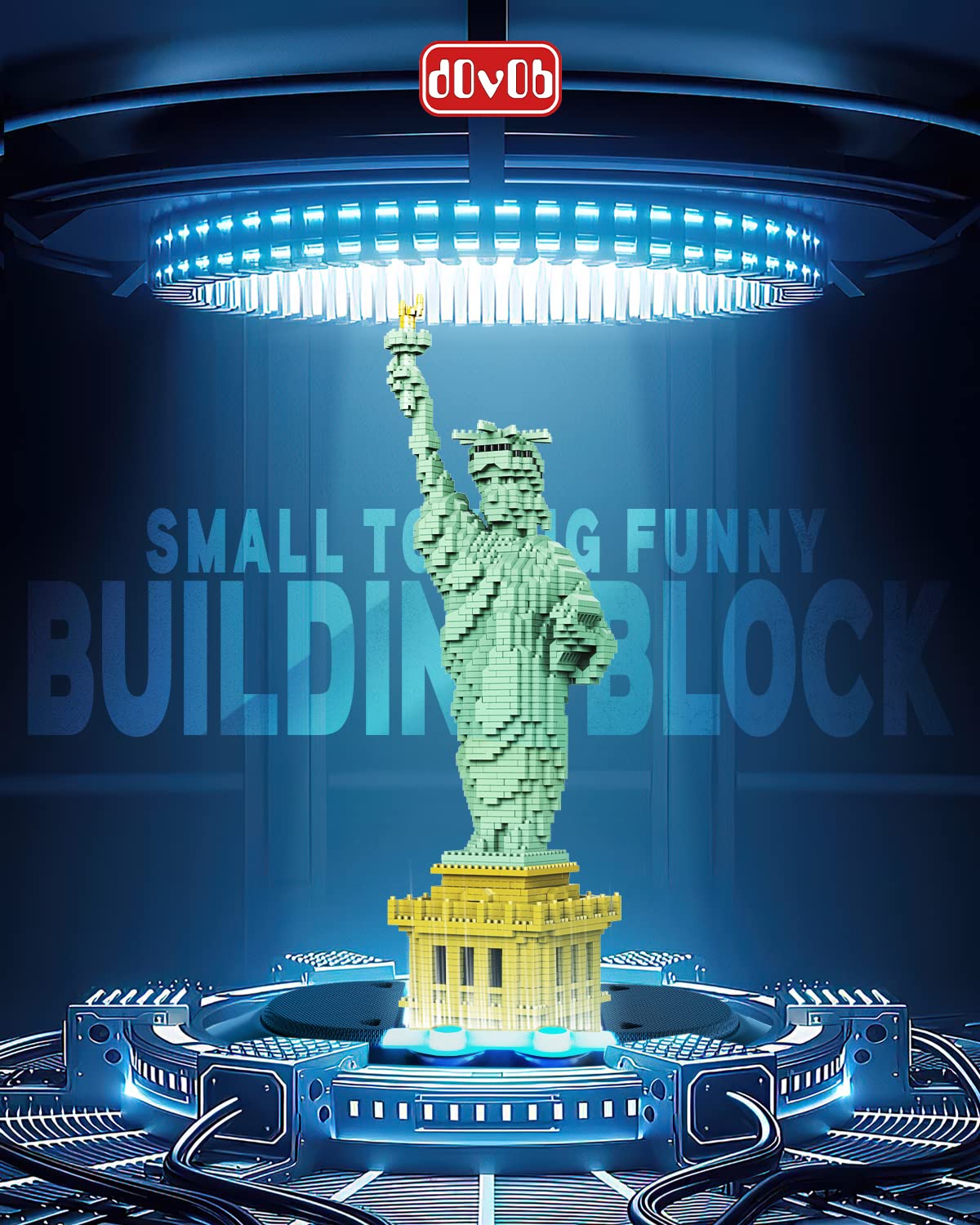 dOvOb Statue of Liberty Micro Blocks Set (2510 PCS) – Architectural Model Toys