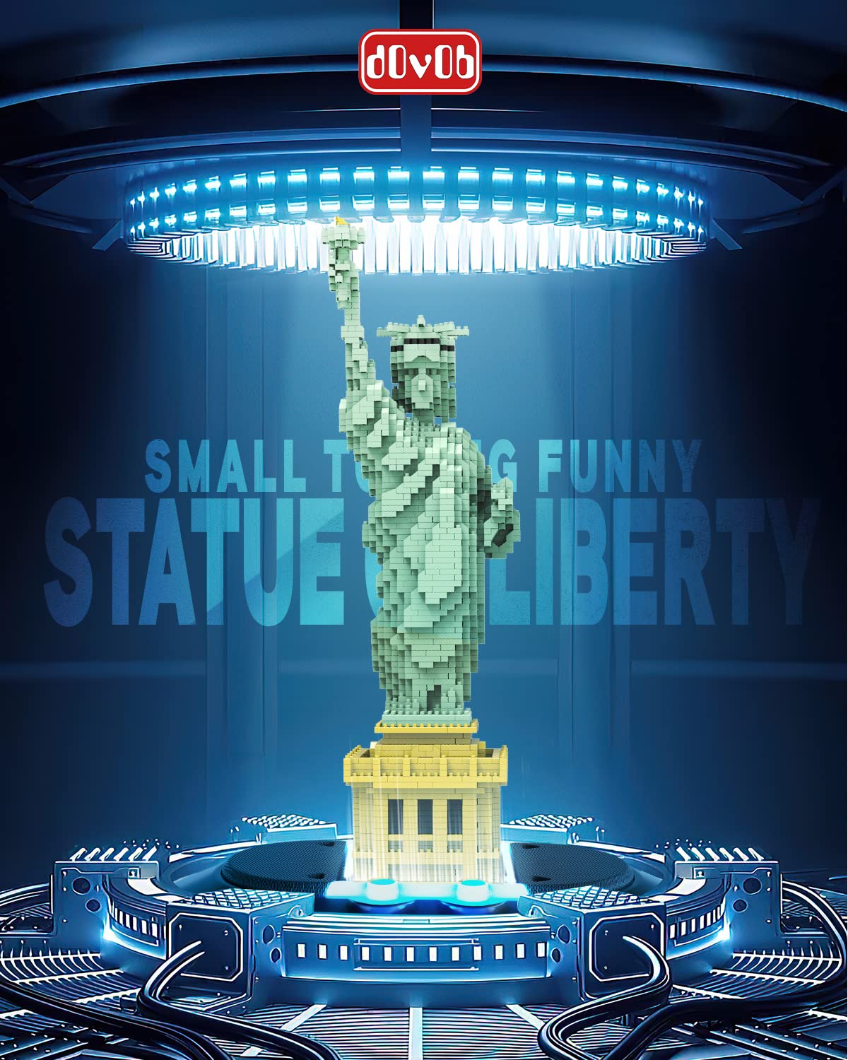 dOvOb Statue of Liberty Micro Blocks Set (2510 PCS) – Architectural Model Toys