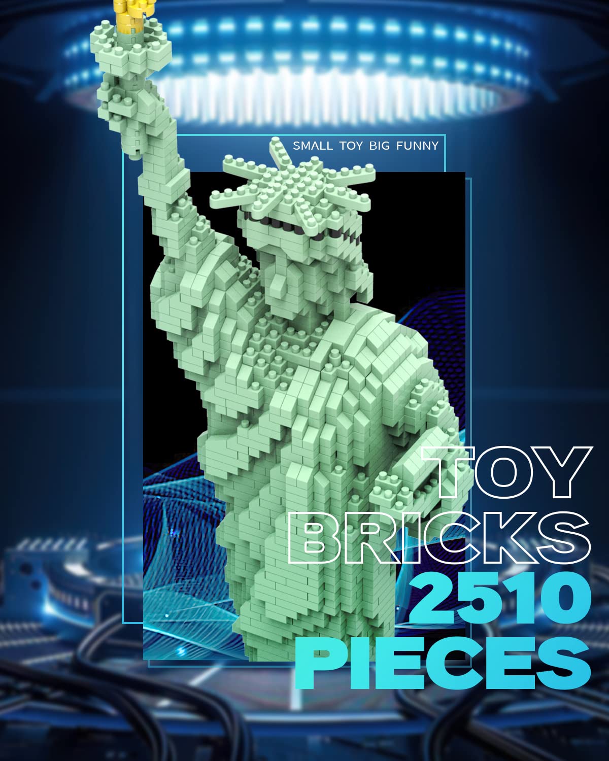 dOvOb Statue of Liberty Micro Blocks Set (2510 PCS) – Architectural Model Toys